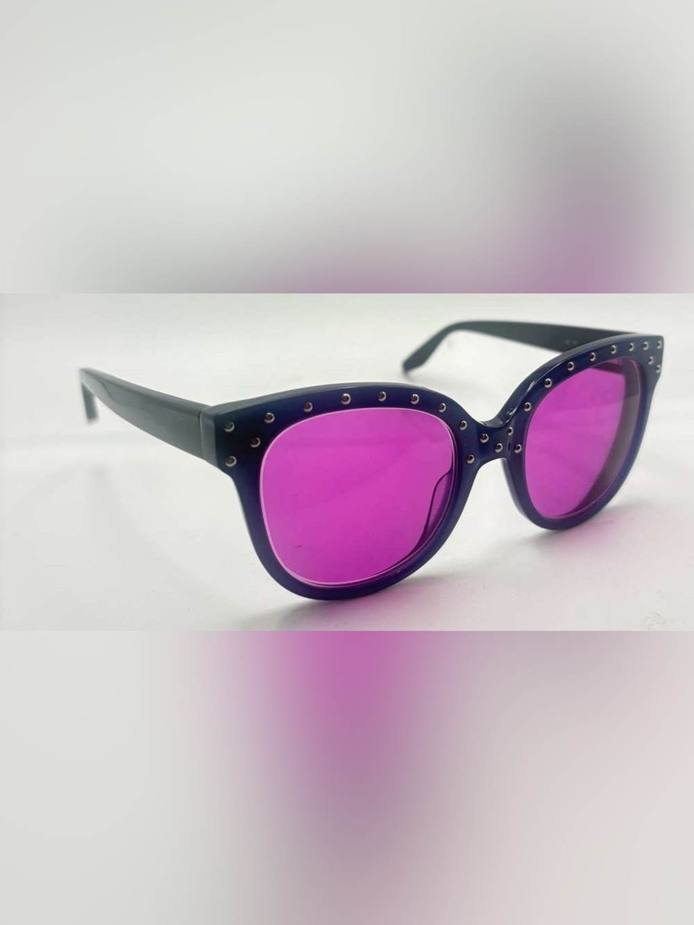Zenni 113316 Blue Oval Sunglasses Frames Only
